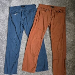 Banana Republic Women's Straight Leg Jeans - Rust and Teal 30x30
